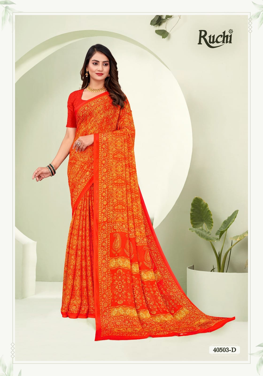 Star Chiffon 188 Ruchi Sarees Exporter