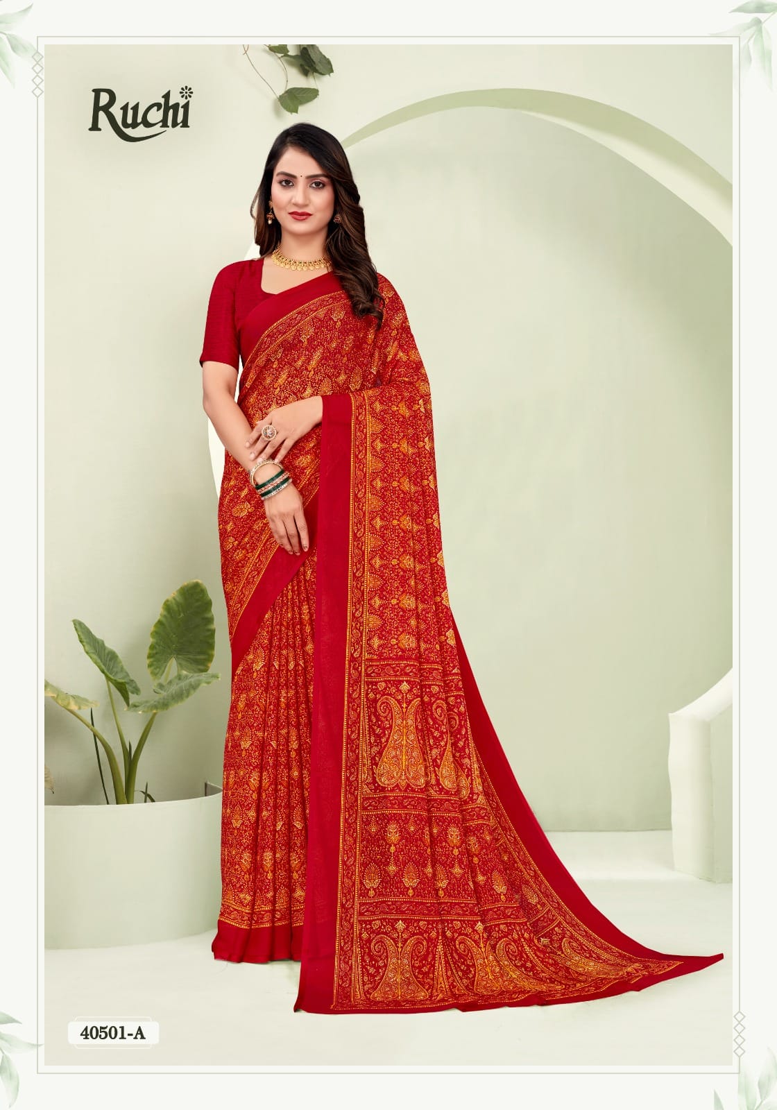 Star Chiffon 188 Ruchi Sarees Exporter