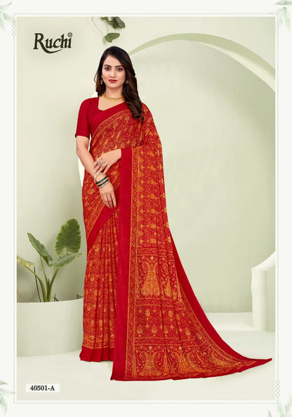 Star Chiffon 188 Ruchi Sarees Exporter