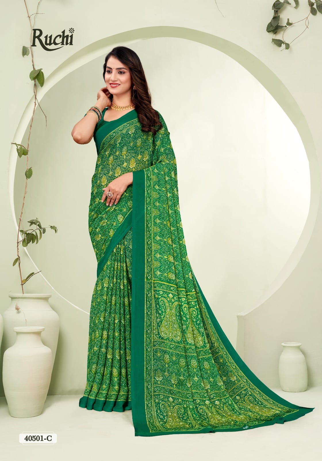 Star Chiffon 188 Ruchi Sarees Exporter