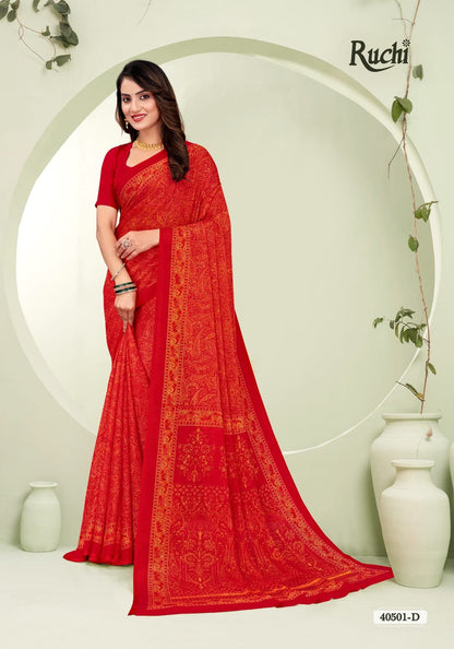 Star Chiffon 188 Ruchi Sarees Exporter