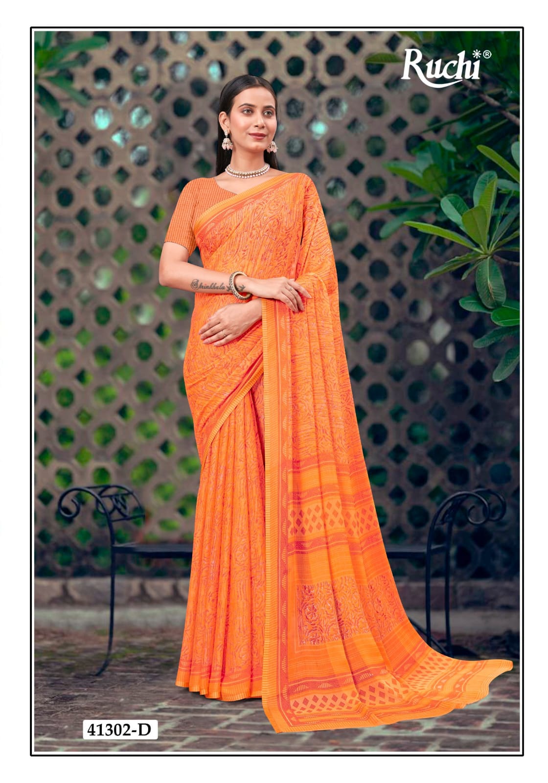 Star Chiffon 191 Ruchi Sarees Wholesaler Ahmedabad