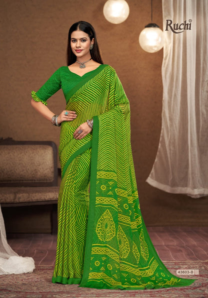 Star Chiffon 197 Ruchi Sarees Exporter Gujarat