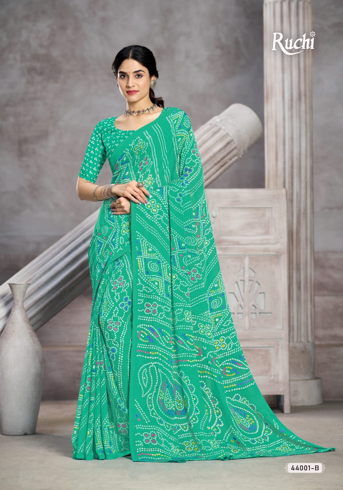 Star Chiffon 199 Ruchi Sarees Exporter Ahmedabad