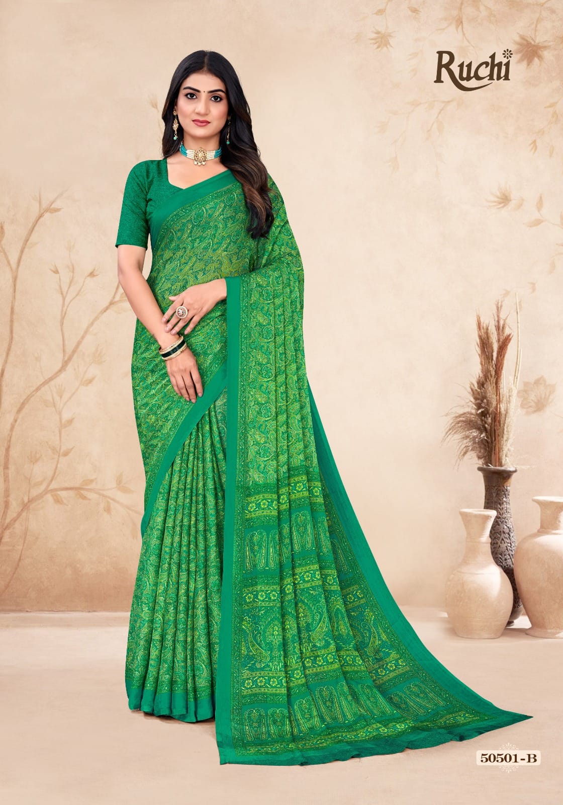 Star Chiffon 212 Ruchi Chiffon Sarees Wholesale Rate