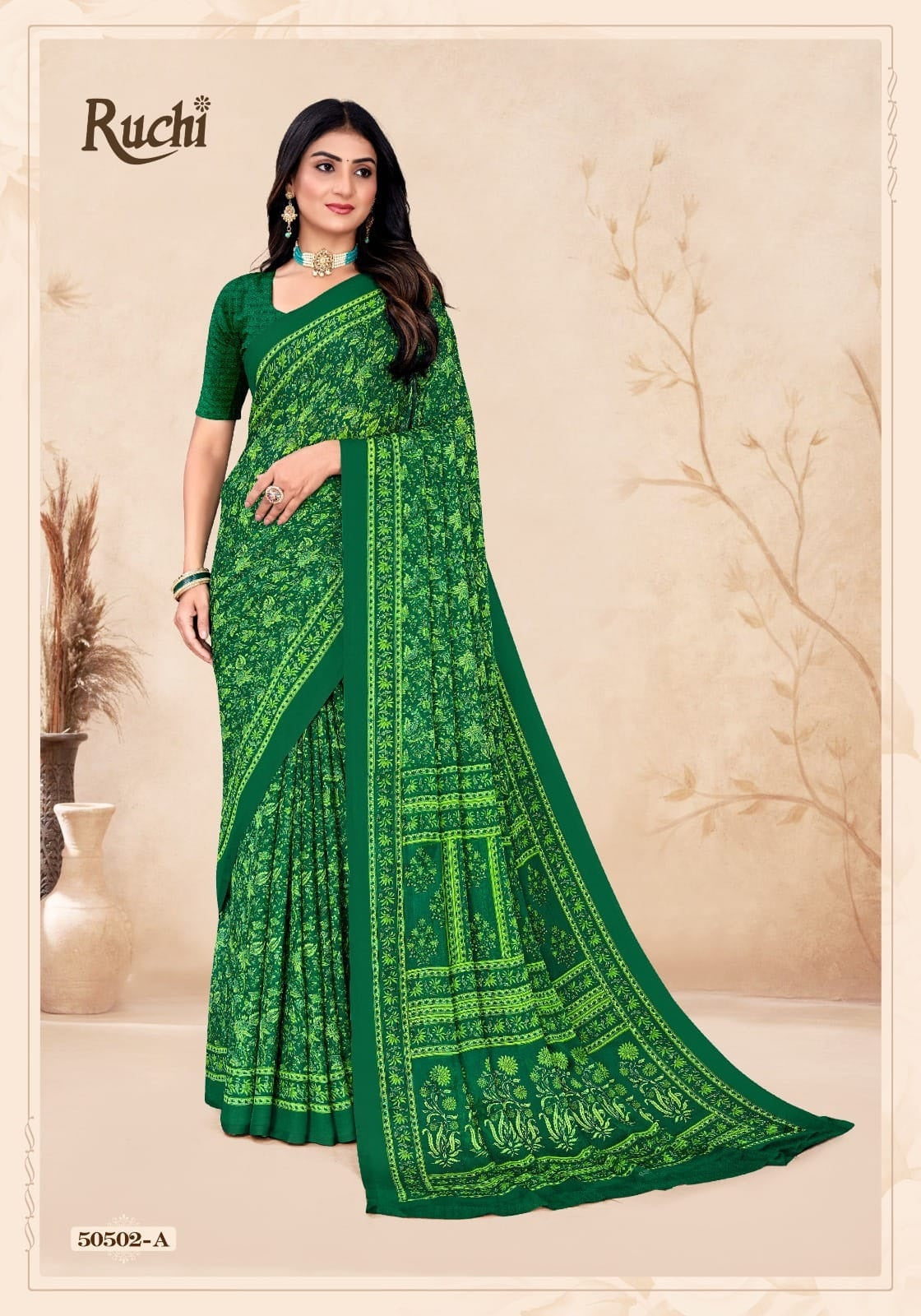 Star Chiffon 212 Ruchi Chiffon Sarees Wholesale Rate