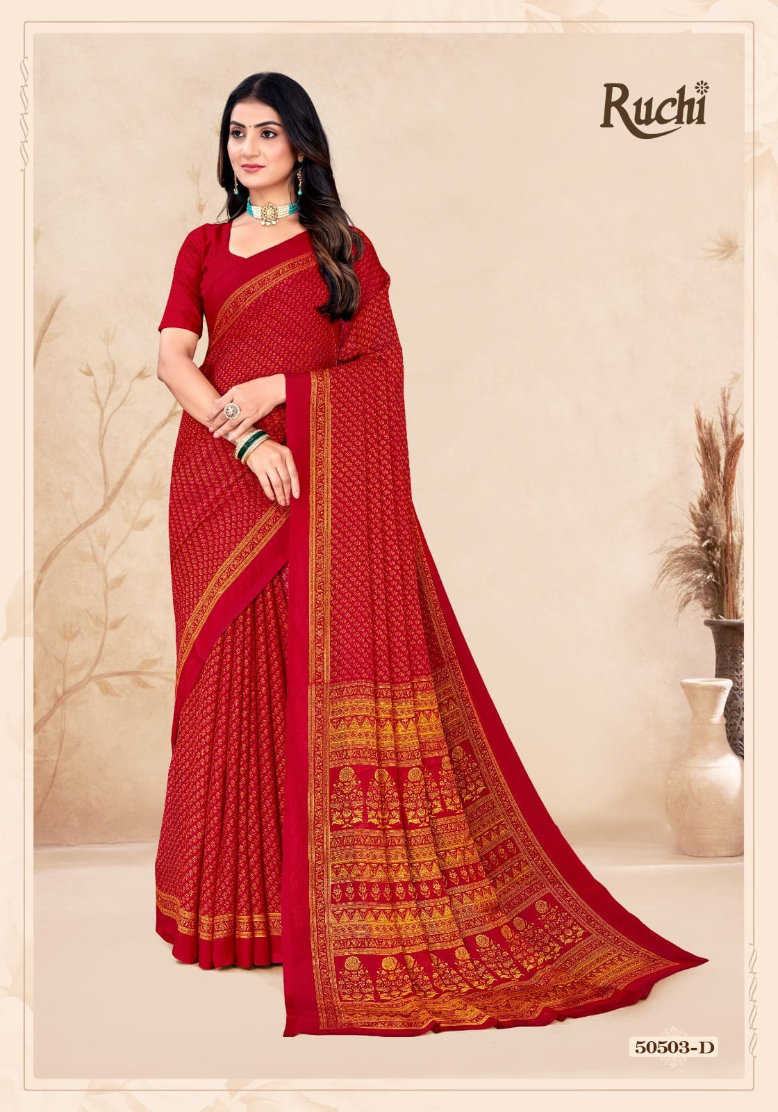 Star Chiffon 212 Ruchi Chiffon Sarees Wholesale Rate