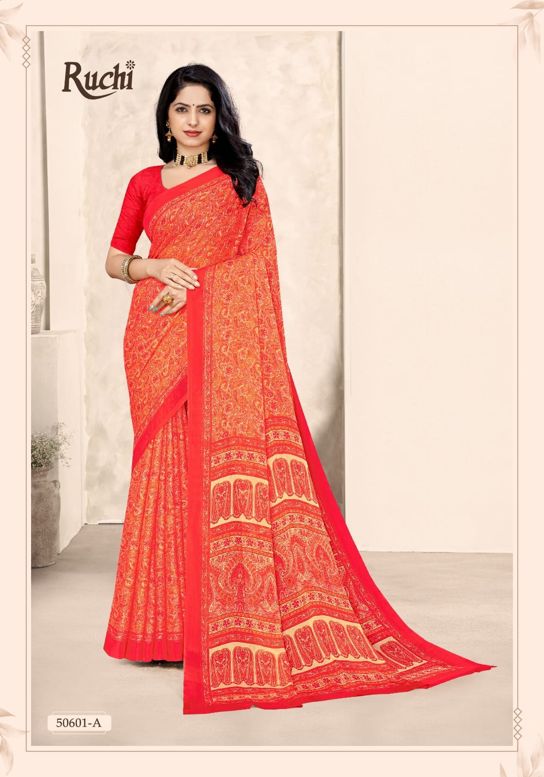 Star Chiffon 213 Ruchi Sarees Wholesale