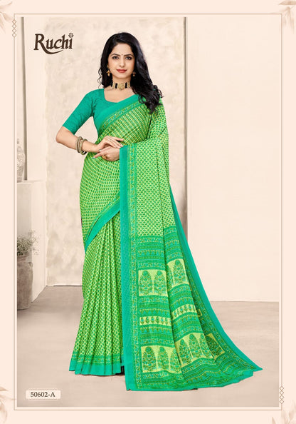 Star Chiffon 213 Ruchi Sarees Wholesale