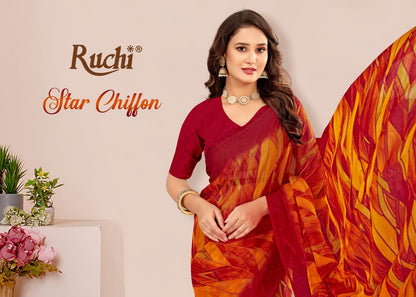 Star Chiffon 214 Ruchi Sarees Wholesale Price