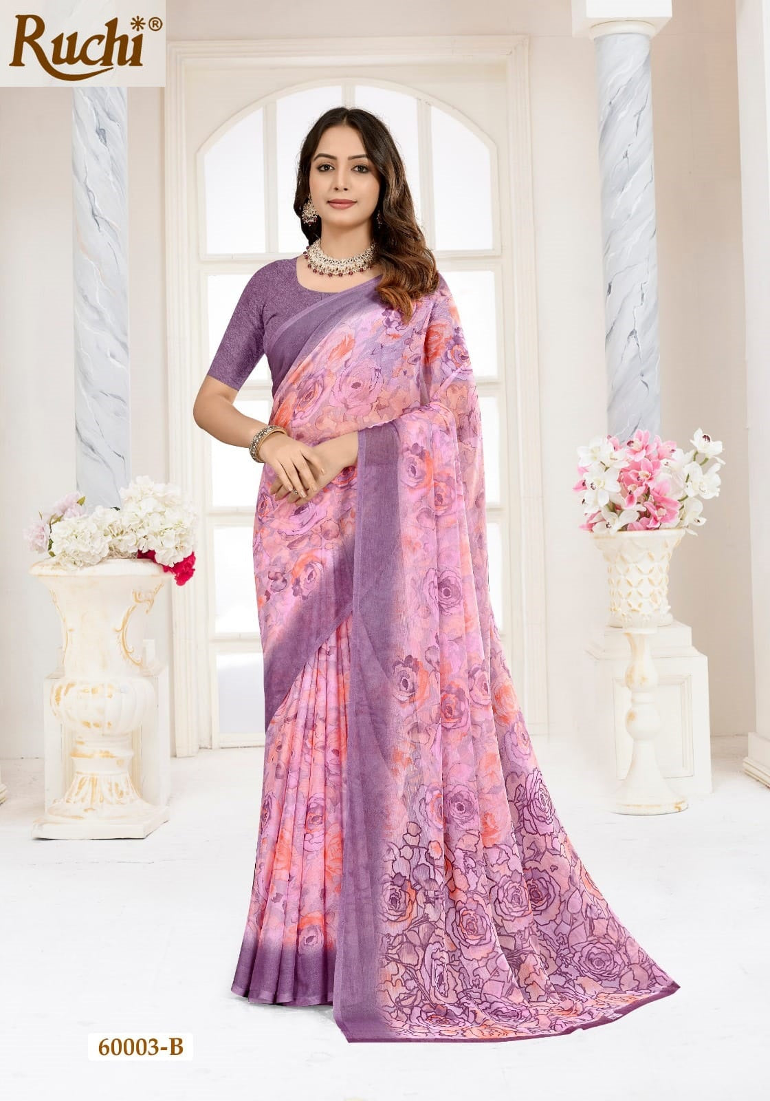 Star Chiffon 215 Ruchi Sarees Manufacturer Ahmedabad