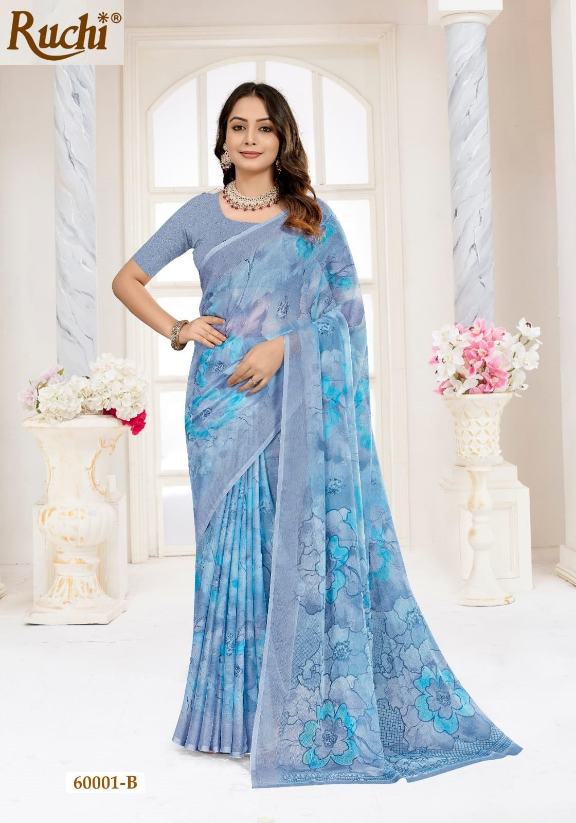 Star Chiffon 215 Ruchi Sarees Manufacturer Ahmedabad