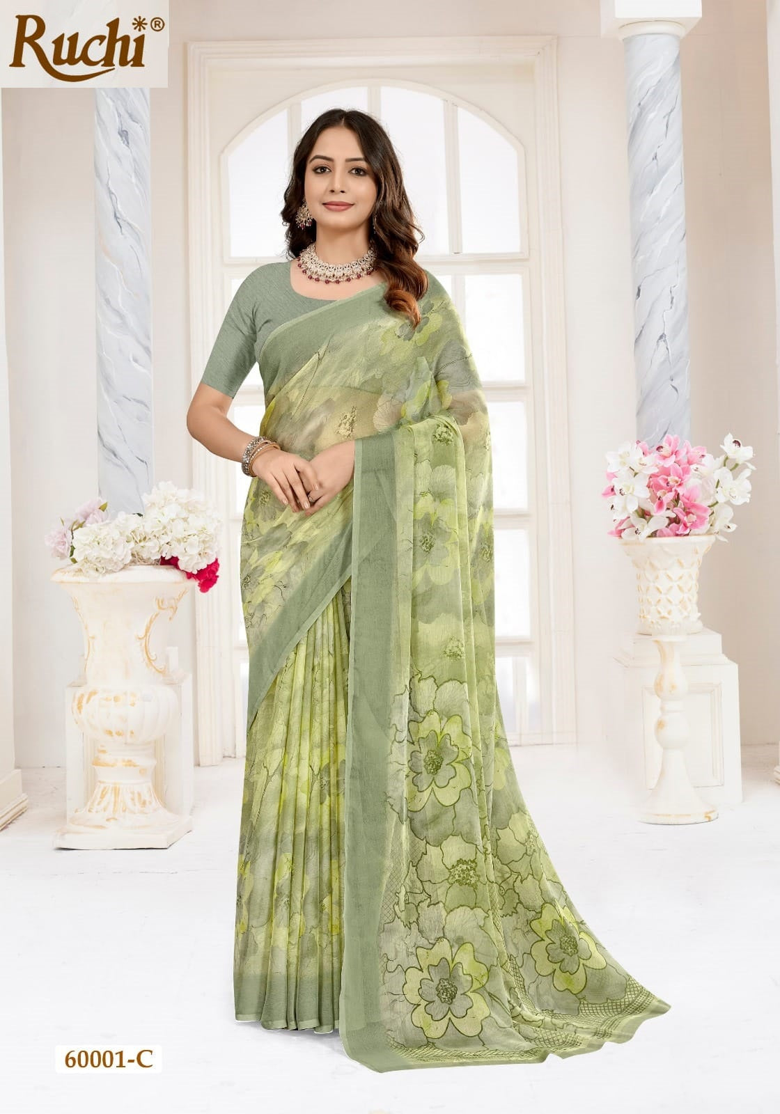 Star Chiffon 215 Ruchi Sarees Manufacturer Ahmedabad