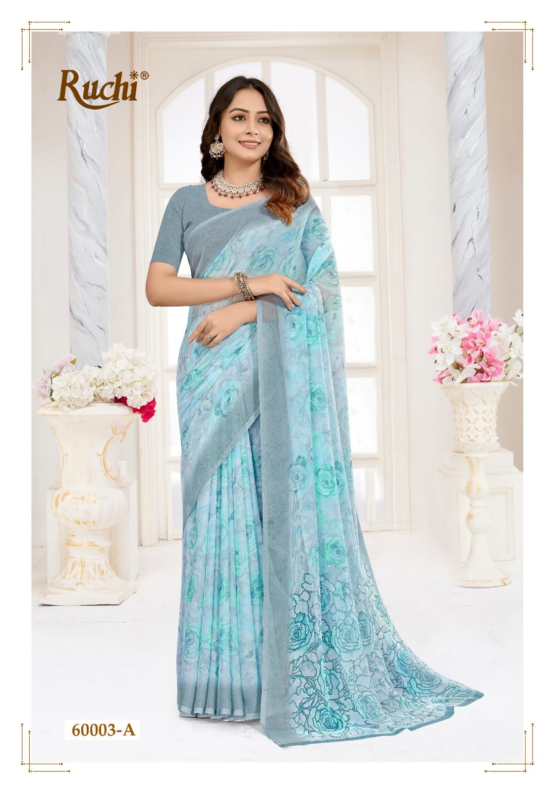 Star Chiffon 215 Ruchi Sarees Manufacturer Ahmedabad