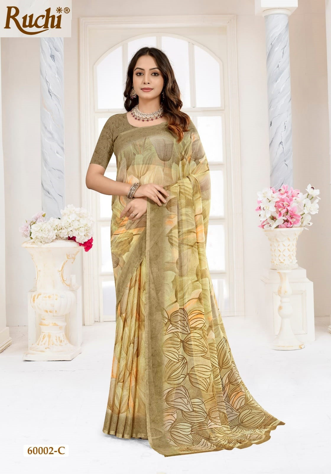 Star Chiffon 215 Ruchi Sarees Manufacturer Ahmedabad