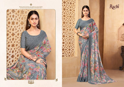 Star Chiffon 216 Ruchi Sarees Wholesaler Ahmedabad