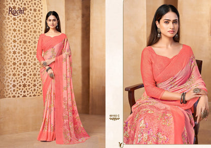 Star Chiffon 216 Ruchi Sarees Wholesaler Ahmedabad