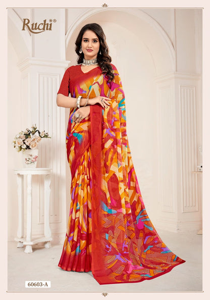 Star Chiffon 221 Ruchi Chiffon Sarees Manufacturer Ahmedabad