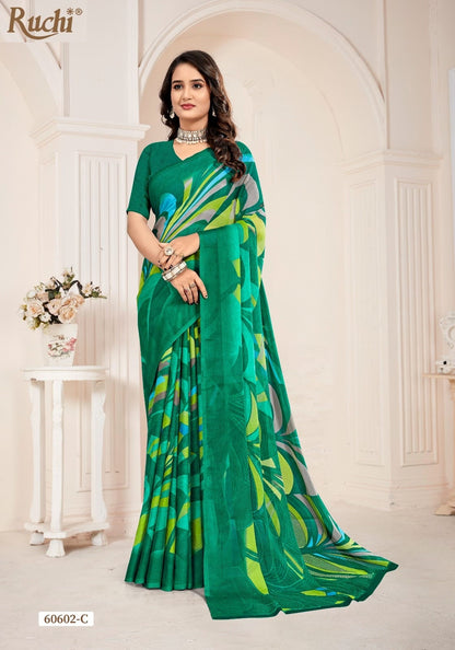 Star Chiffon 221 Ruchi Chiffon Sarees Manufacturer Ahmedabad