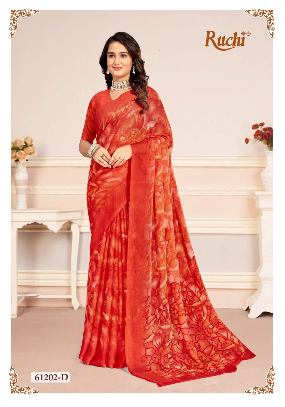 Star Chiffon 225 Ruchi Sarees Exporter