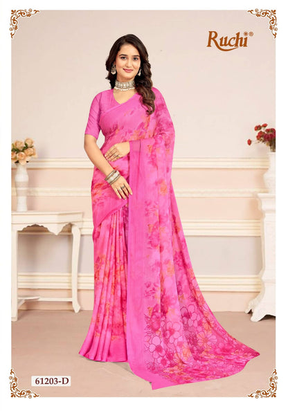 Star Chiffon 225 Ruchi Sarees Exporter