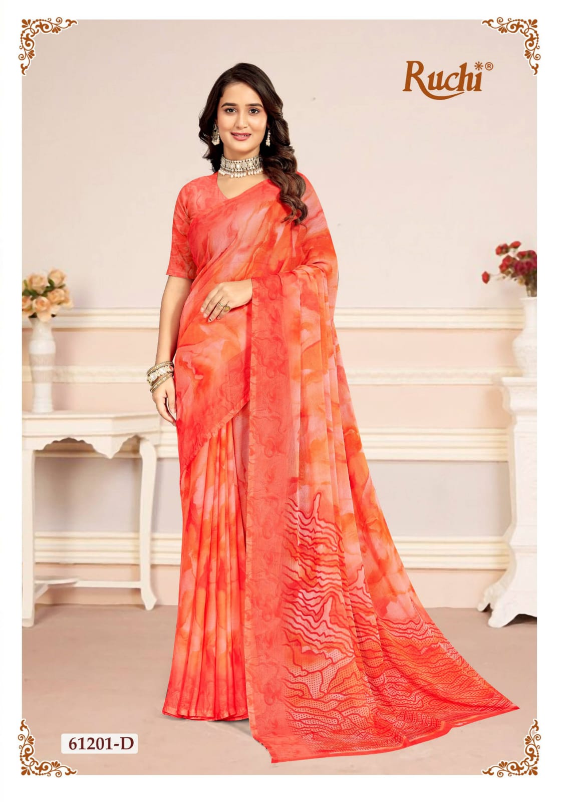 Star Chiffon 225 Ruchi Sarees Exporter