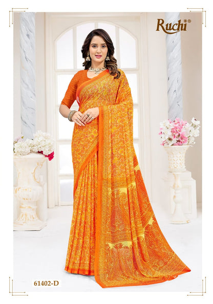 Star Chiffon 227 Ruchi Chiffon Sarees Exporter