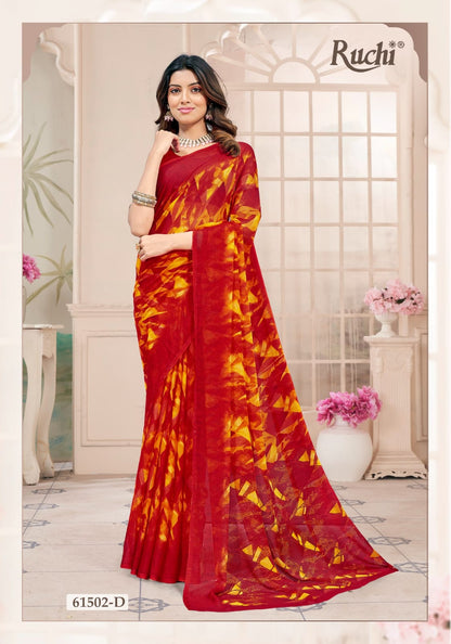 Star Chiffon 228 Ruchi Sarees Wholesaler India