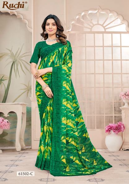 Star Chiffon 228 Ruchi Sarees Wholesaler India