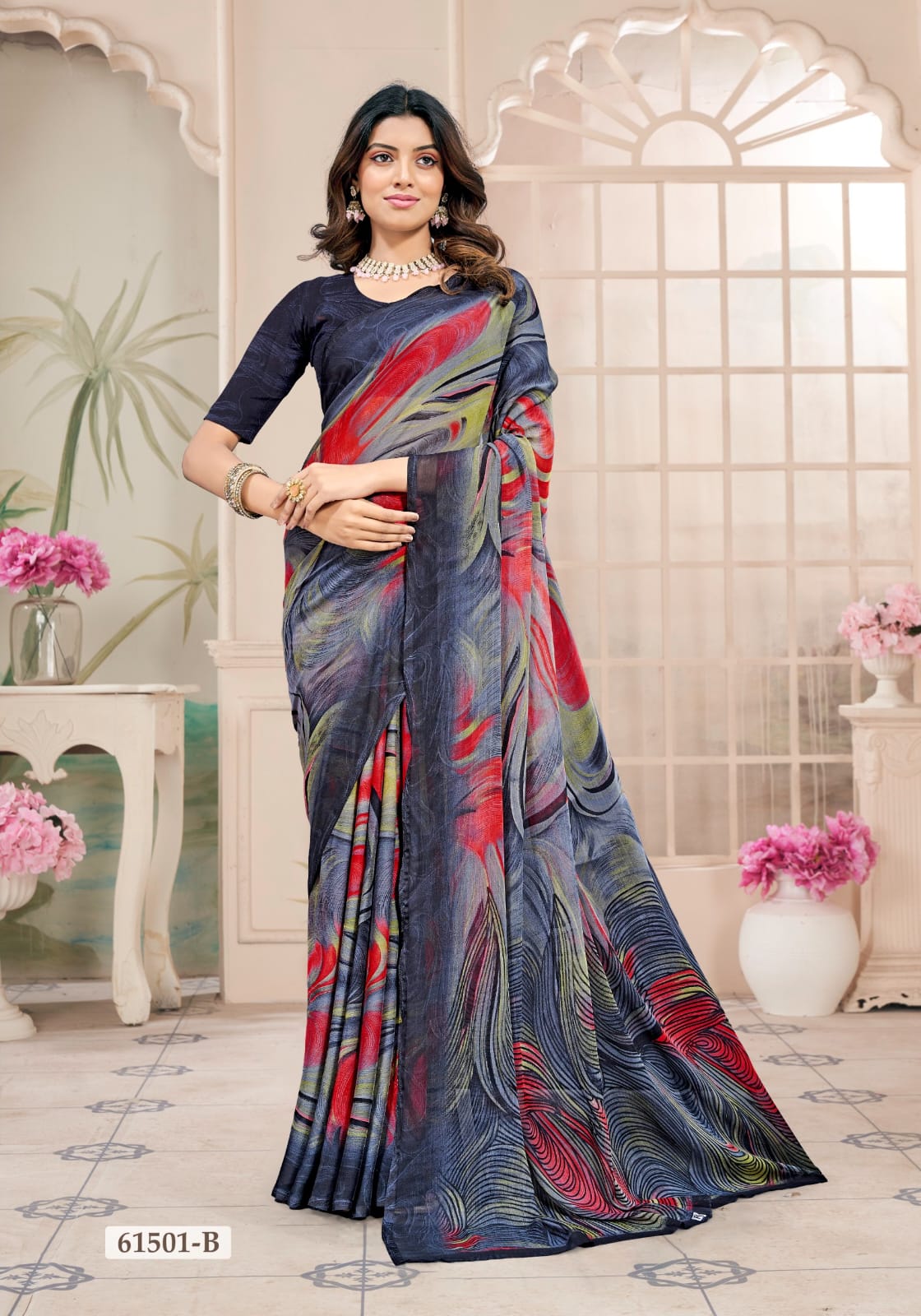 Star Chiffon 228 Ruchi Sarees Wholesaler India