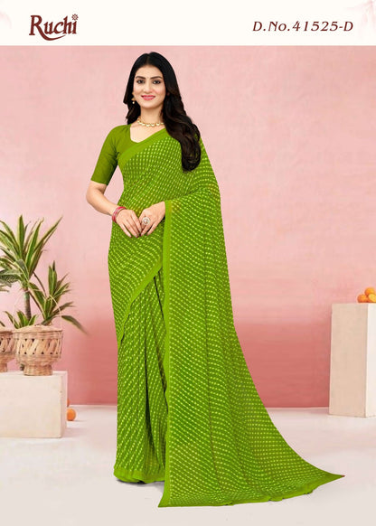 Star Chiffon Lehriya 25 Ruchi Sarees Manufacturer Ahmedabad