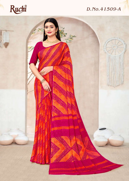 Star Chiffon Lehriya 9 Ruchi Sarees Manufacturer