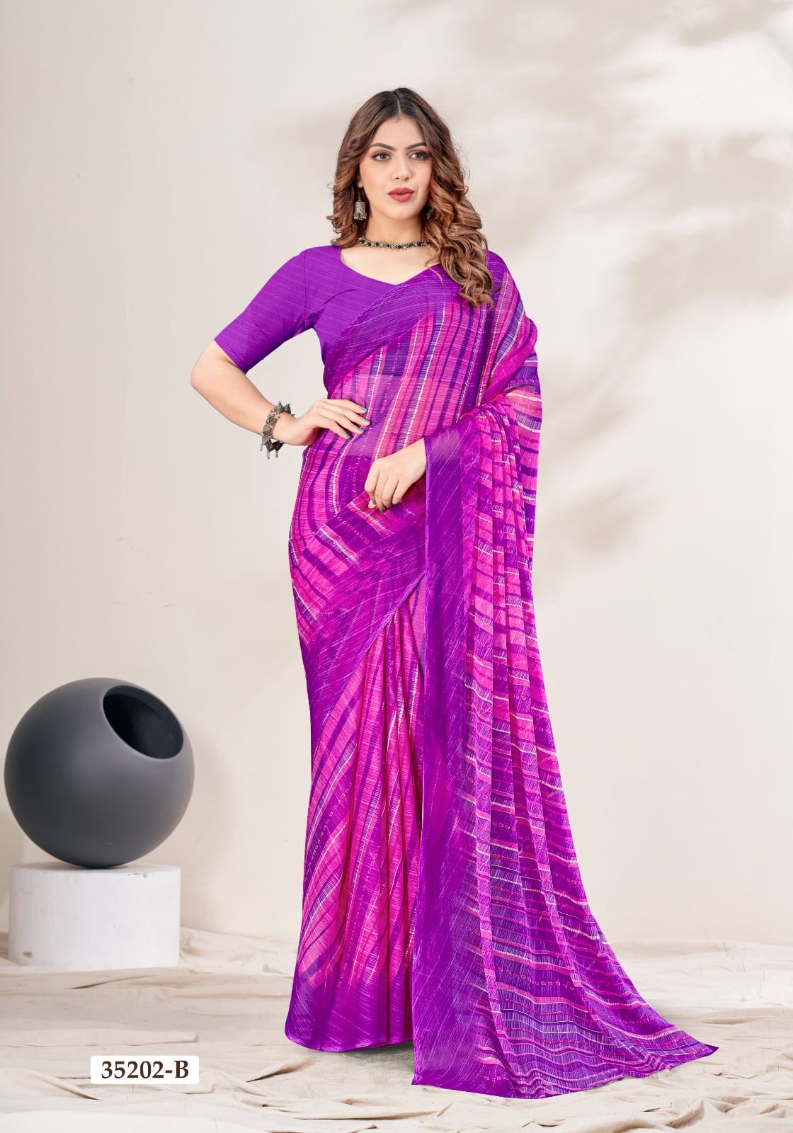 Star Chiffon Lehriya Special-35201 Ruchi Sarees Manufacturer Gujarat