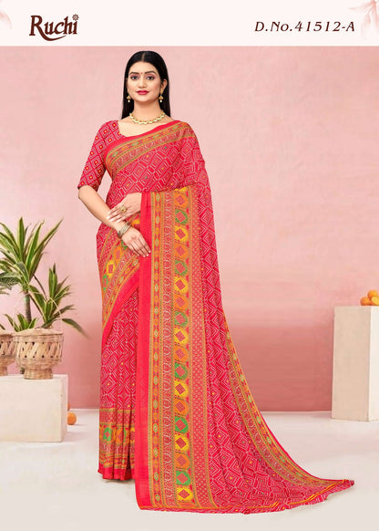 Star Chiffon Lehriya Vol 12 Ruchi Sarees Exporter Ahmedabad