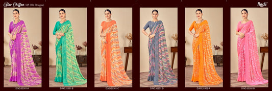 Star Chiffon Vol 165 Ruchi Sarees Supplier Ahmedabad