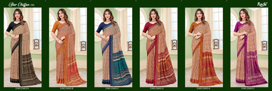 Star Chiffon Vol 166 Ruchi Sarees Manufacturer Ahmedabad
