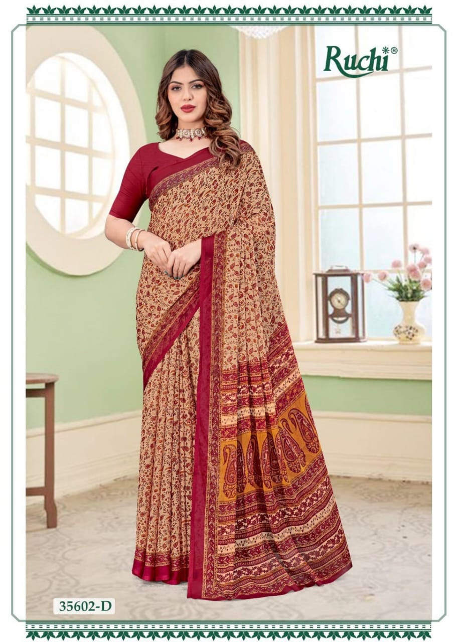 Star Chiffon Vol 166 Ruchi Sarees Manufacturer Ahmedabad