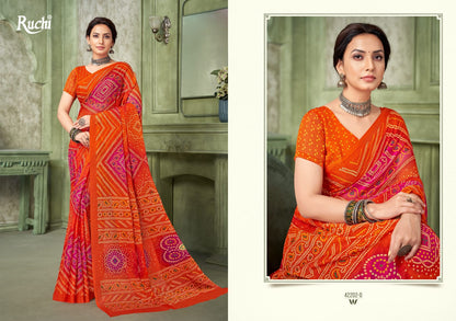 Star Chiffon Vol 193 Ruchi Chiffon Sarees Wholesale