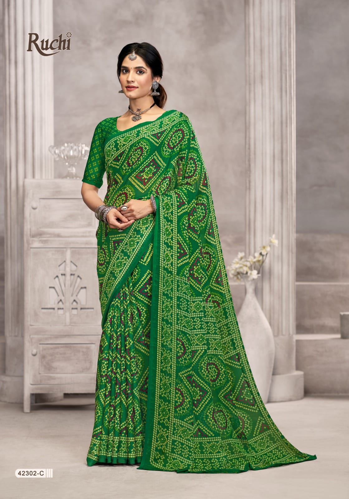 Star Chiffon Vol 194 Ruchi Sarees Supplier India