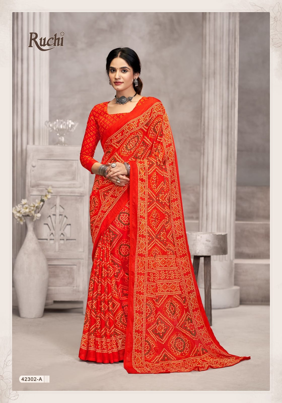 Star Chiffon Vol 194 Ruchi Sarees Supplier India