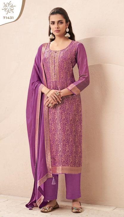 Star Kuleesh Vinay Fashion Llp Simmer Pant Style Suits Exporter India