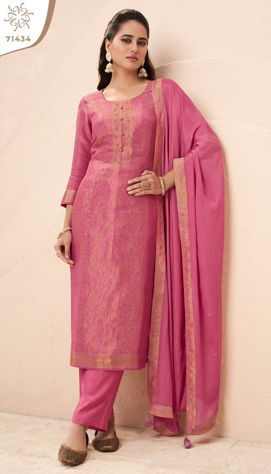Star Kuleesh Vinay Fashion Llp Simmer Pant Style Suits Exporter India