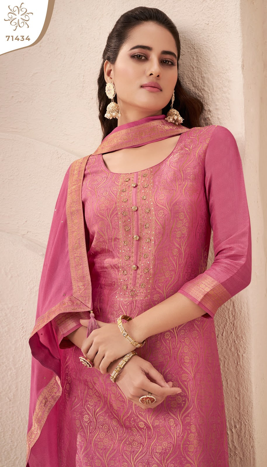 Star Kuleesh Vinay Fashion Llp Simmer Pant Style Suits Exporter India
