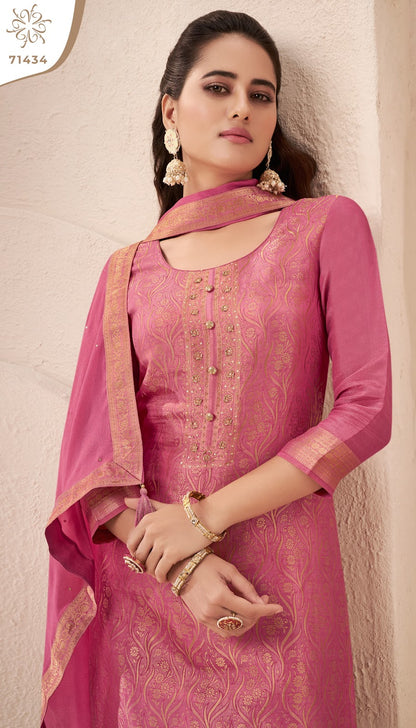 Star Kuleesh Vinay Fashion Llp Simmer Pant Style Suits Exporter India