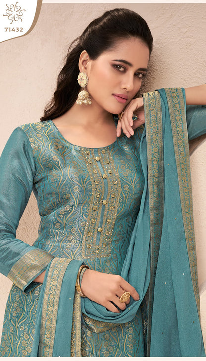 Star Kuleesh Vinay Fashion Llp Simmer Pant Style Suits Exporter India