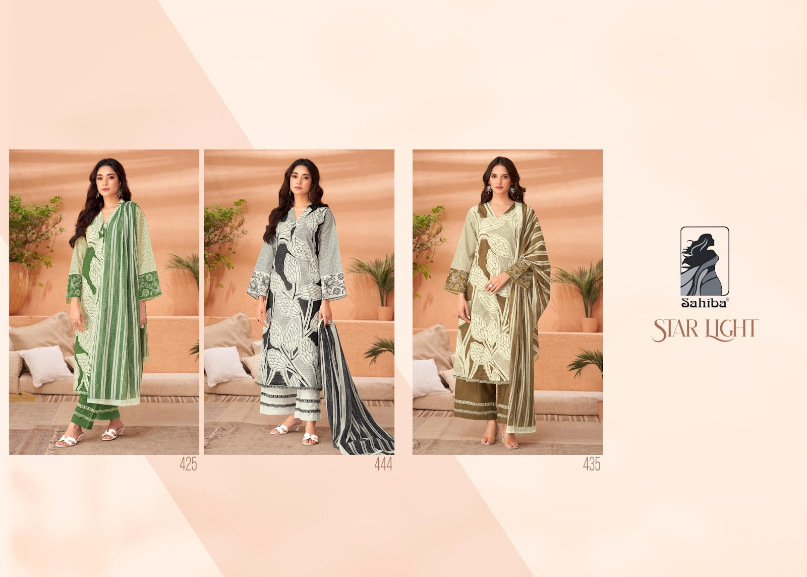 Star Light Sahiba Cotton Lawn Pant Style Suits Exporter Gujarat