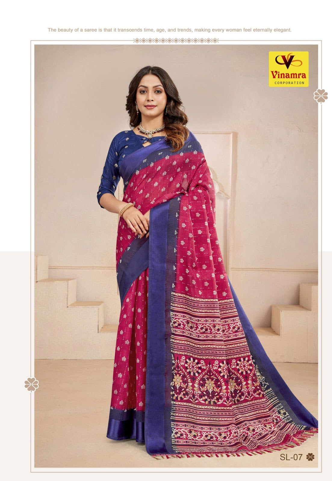 Star Living Vinamra Cotton Silk Sarees Supplier