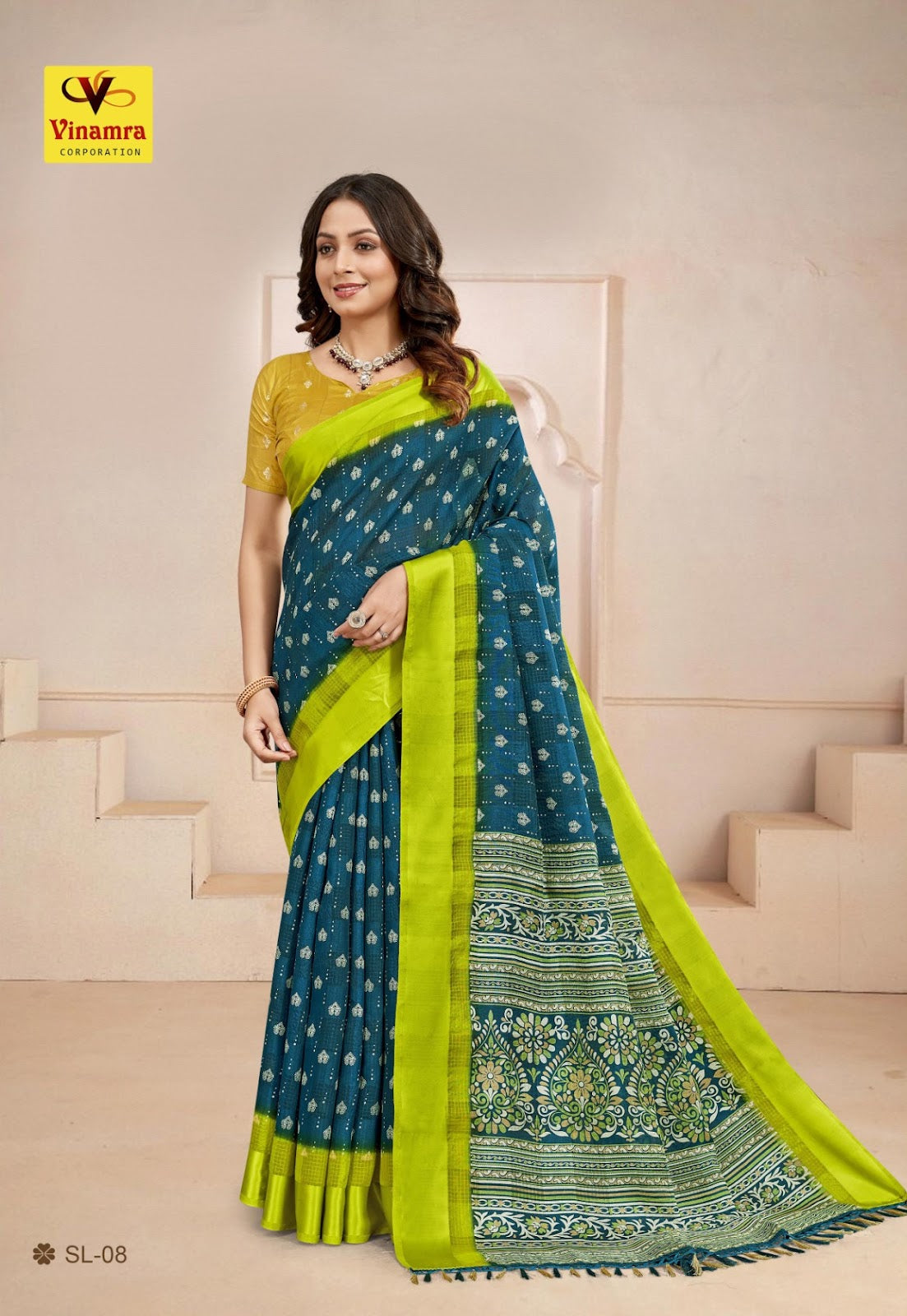 Star Living Vinamra Cotton Silk Sarees Supplier