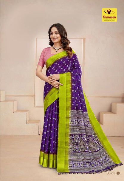 Star Living Vinamra Cotton Silk Sarees Supplier