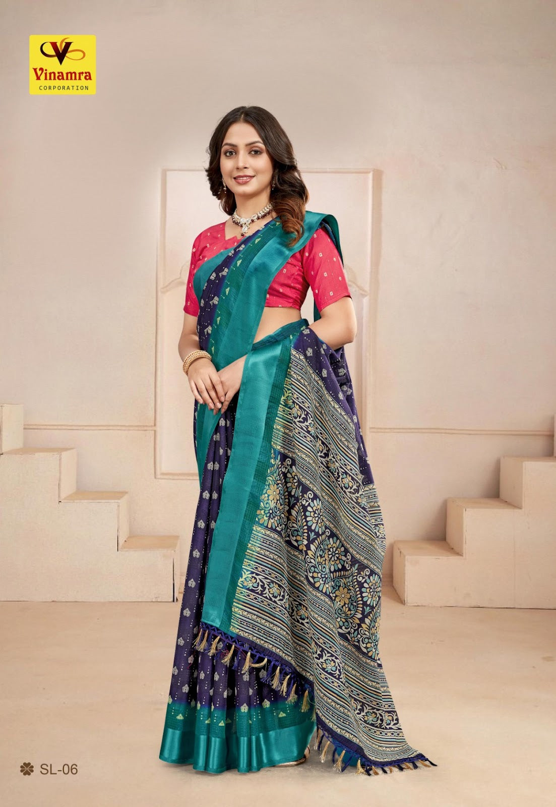 Star Living Vinamra Cotton Silk Sarees Supplier